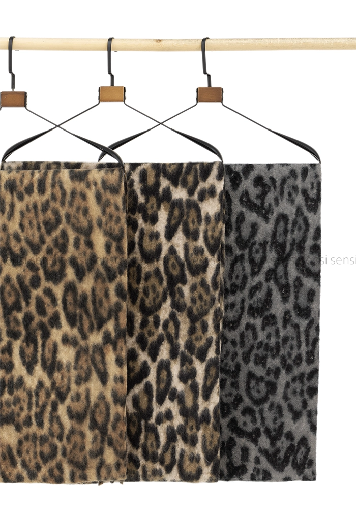 شال بافت پشمی موهری پلنگی کد1005157